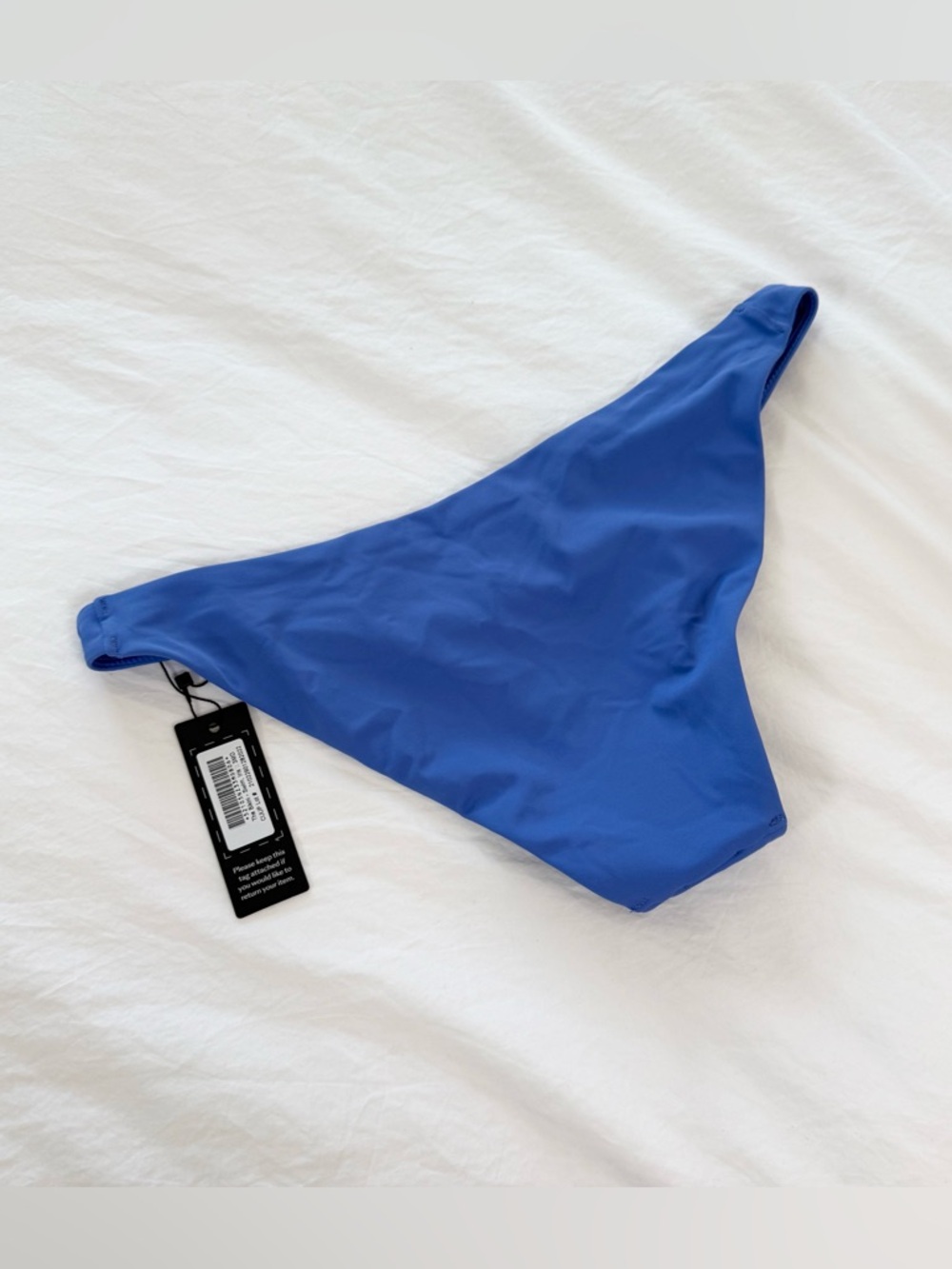 CUUP Bikini Bottom Medium Iris Blue Minimal Swim NWT Classic Cut - Picture 2 of 4